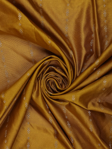 Mustard Yellow Striped Design Tussar Silk Saree - Diadem