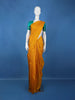 Mustard Yellow Stripes Woven Pure Kanchipuram Silk Saree