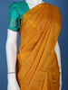 Mustard Yellow Stripes Woven Pure Kanchipuram Silk Saree