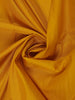 Mustard Yellow Stripes Woven Semi Silk Saree With Contrast Red Zari Border