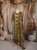 Mustard Yellow Traditional Floral Printed Design Cotton Straight Cut Salwar Suit with Matching Dupatta