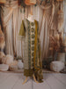 Mustard Yellow Traditional Floral Printed Design Cotton Straight Cut Salwar Suit with Matching Dupatta