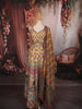 Mustard Yellow Traditional Floral Printed and Stone Embellished Design Raw Silk Bridesmaid Lehenga Choli with Matching Dupatta