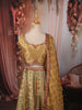 Mustard Yellow Traditional Floral Printed and Stone Embellished Design Raw Silk Bridesmaid Lehenga Choli with Matching Dupatta