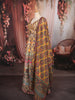 Mustard Yellow Traditional Floral Printed and Stone Embellished Design Raw Silk Bridesmaid Lehenga Choli with Matching Dupatta