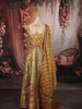 Mustard Yellow Traditional Floral Printed and Stone Embellished Design Raw Silk Bridesmaid Lehenga Choli with Matching Dupatta