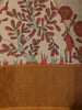 Mustard Yellow Traditional Woven Design Pure Tussar Saree with Animal Motif Border