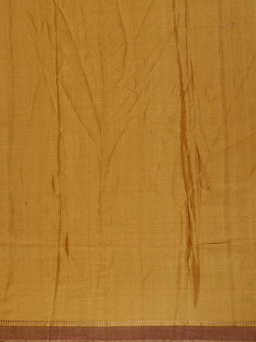 Mustard Yellow Woodland Deer Tapestry Woven Tussar Silk Saree - Diadem