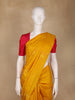 Mustard Yellow Woven Design Pure Kanchipuram Silk Saree