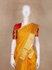 Mustard Yellow Zari Woven Design Pure Kanchipuram Silk Saree