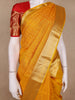 Mustard Yellow Zari Woven Design Pure Kanchipuram Silk Saree