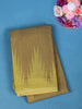 Mustard Yellow with Brown Solid Cotton Saree
