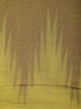Mustard Yellow with Brown Solid Cotton Saree