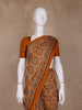 Mustard Ajrakh Print Mul Mul Cotton Saree - Diadem