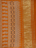 Mustard Ajrakh Print Mul Mul Cotton Saree - Diadem