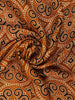 Mustard Ajrakh Print Mul Mul Cotton Saree - Diadem