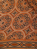 Mustard Ajrakh Print Mul Mul Cotton Saree - Diadem