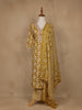 Mustard Floral Design Printed Cotton Salwar Suit - Diadem