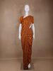 Mustard Floral Designed Chanderi Cotton Saree - Diadem