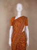 Mustard Floral Designed Chanderi Cotton Saree - Diadem