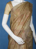 Mustard Green Floral And Sequins Organza Designer Saree - Diadem