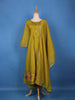 Mustard Olive Green Floral Embroidery Georgette Salwar Suit - Diadem