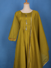 Mustard Olive Green Floral Embroidery Georgette Salwar Suit - Diadem