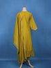 Mustard Olive Green Floral Embroidery Georgette Salwar Suit - Diadem