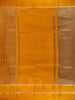 Mustard Yellow Stripes Designed Organza Designer Saree