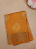 Mustard Yellow Circular Tie-Dye Printed Cotton Saree - Diadem