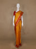 Mustard Yellow Floral Butta woven Silk Saree - Diadem