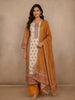 Mustard Yellow Floral Design Cotton Salwar Suit