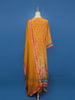 Mustard Yellow Floral Design Cotton Salwar Suit - Diadem