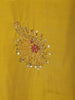 Mustard Yellow Floral Design Georgette Salwar Suit - Diadem