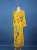 Mustard Yellow Floral Design Printed Cotton Kurti - Diadem