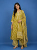 Mustard Yellow Floral Design Printed Cotton Salwar Suit