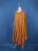 Mustard Yellow Floral Design Printed Cotton Salwar Suit - Diadem