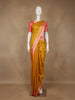 Mustard Yellow Floral Design Silk Saree - Diadem