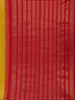 Mustard Yellow Floral Design Zari Border Silk Saree - Diadem