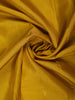 Mustard Yellow Floral Design Zari Border Silk Saree - Diadem