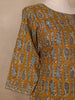 Mustard Yellow Floral Designed Cotton Salwar Suit