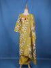 Mustard Yellow Floral Design Printed Cotton Salwar Suit - Diadem