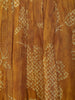 Mustard Yellow Floral Motif Bead And Printed Georgette Gown - Diadem