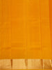 Mustard Yellow Floral Motif Pure Kanchipuram Silk Saree