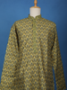 Mustard Yellow Floral Printed Cotton Kurta Set , With Pant - Diadem