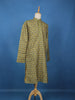 Mustard Yellow Floral Printed Cotton Kurta Set , With Pant - Diadem