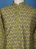 Mustard Yellow Floral Printed Cotton Kurta Set , With Pant - Diadem