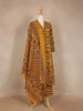 Mustard Yellow Floral Printed Cotton Salwar Suit - Diadem