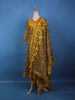 Mustard Yellow Floral Printed Cotton Salwar Suit - Diadem