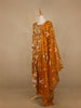 Mustard Yellow Floral Prints Cotton Straight Cut Salwar Suit - Diadem